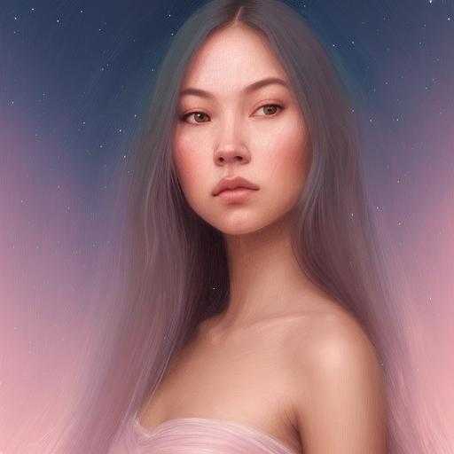 Girl in the sky between the stars Avatar