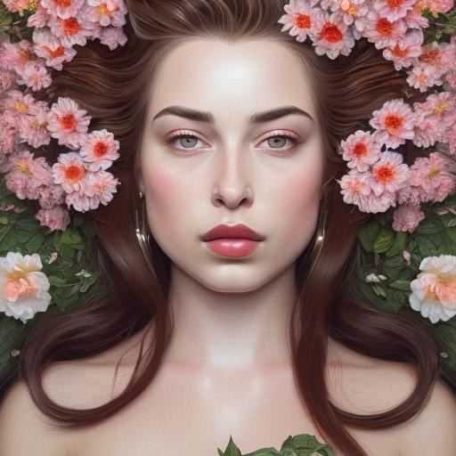 Woman In Roses Avatar