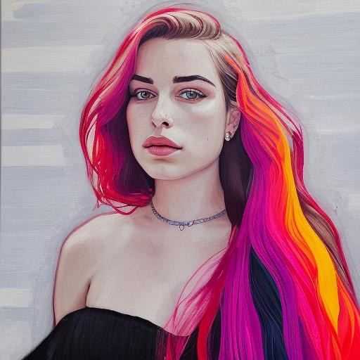 Colorful Hair Avatar